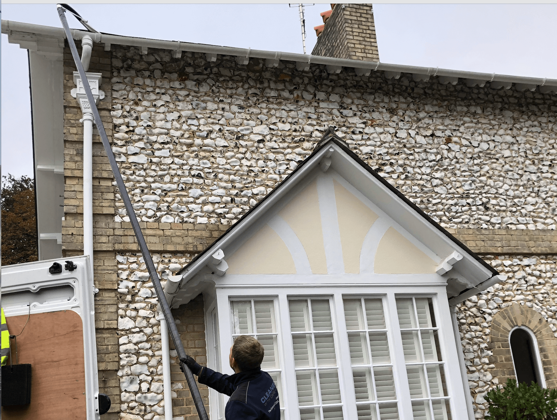 Professional gutter cleaning tools and equipment used by The Roof Moss Cleaners in Witley